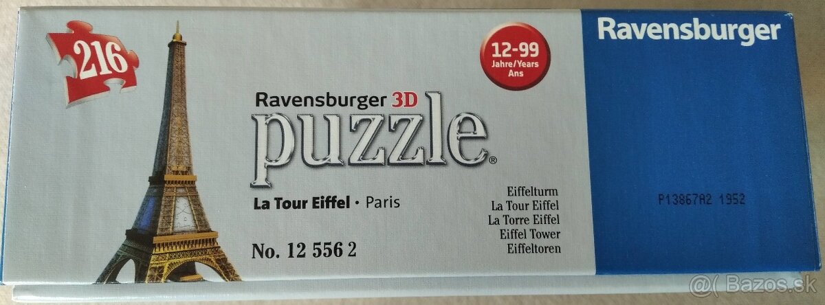 Puzzle Ravensburger 3D Eiffelova veža - 4