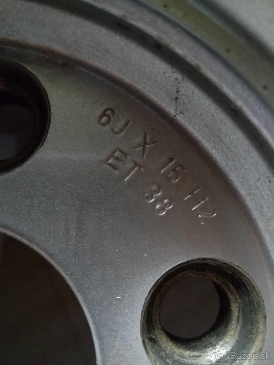 Alu AUDI 5 x 100 R 15 originál. - 4