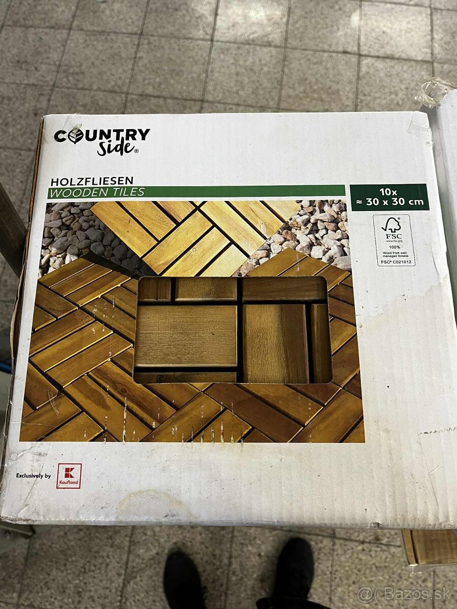 Terasová drevená dlaždica/dlažba s click systémom - 4