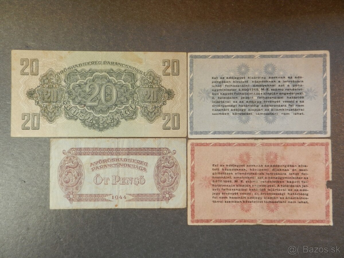 Staré Maďarské bankovky - 4