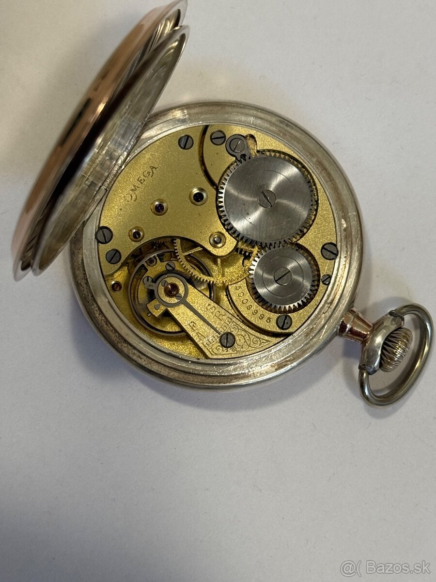 Omega vreckové hodinky striebro - 4