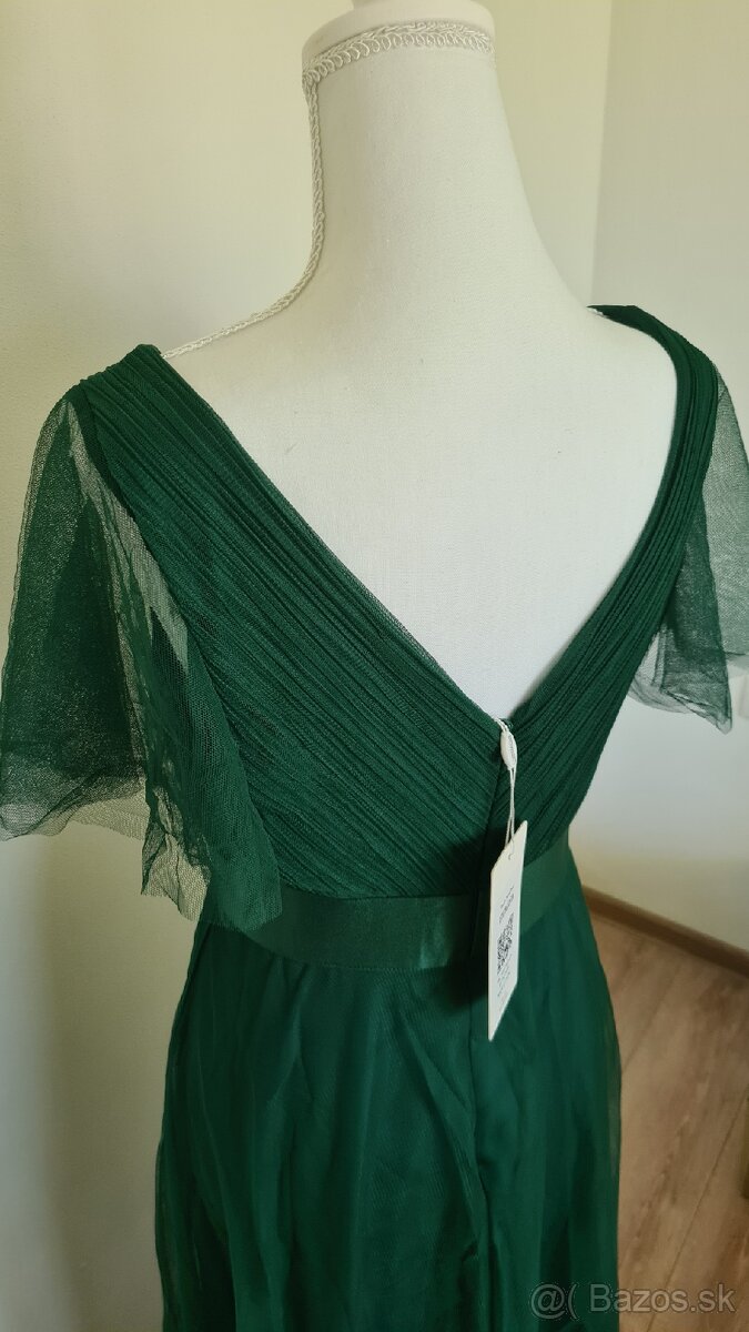 Tmavozelene šaty S - 4