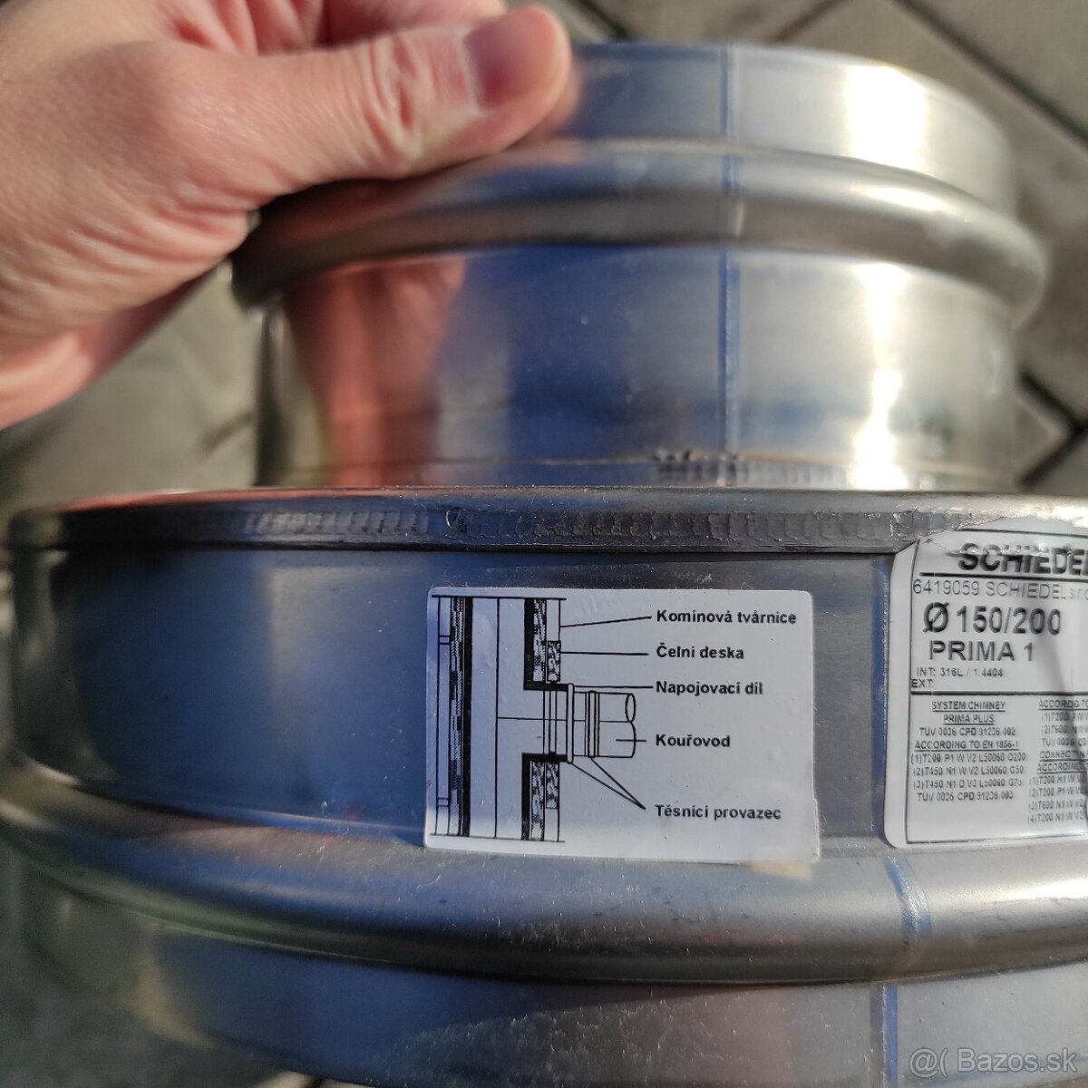 Pripojovacia sada z krbu ku kominu Schiedel Prima plus 150 - 4