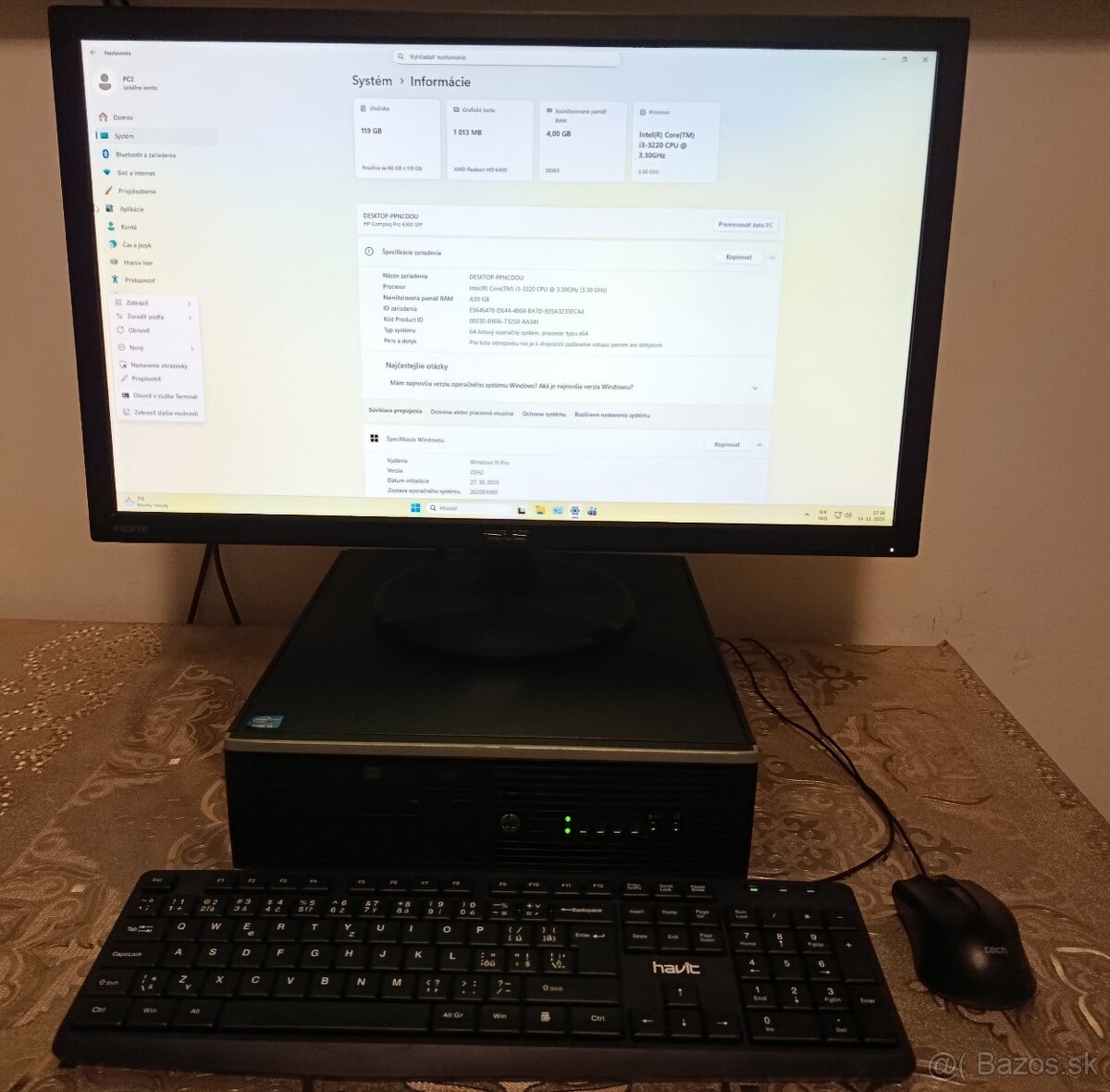 PC HP Intel, SSD 128GB, Windows 10 PRO a MS Office - 4