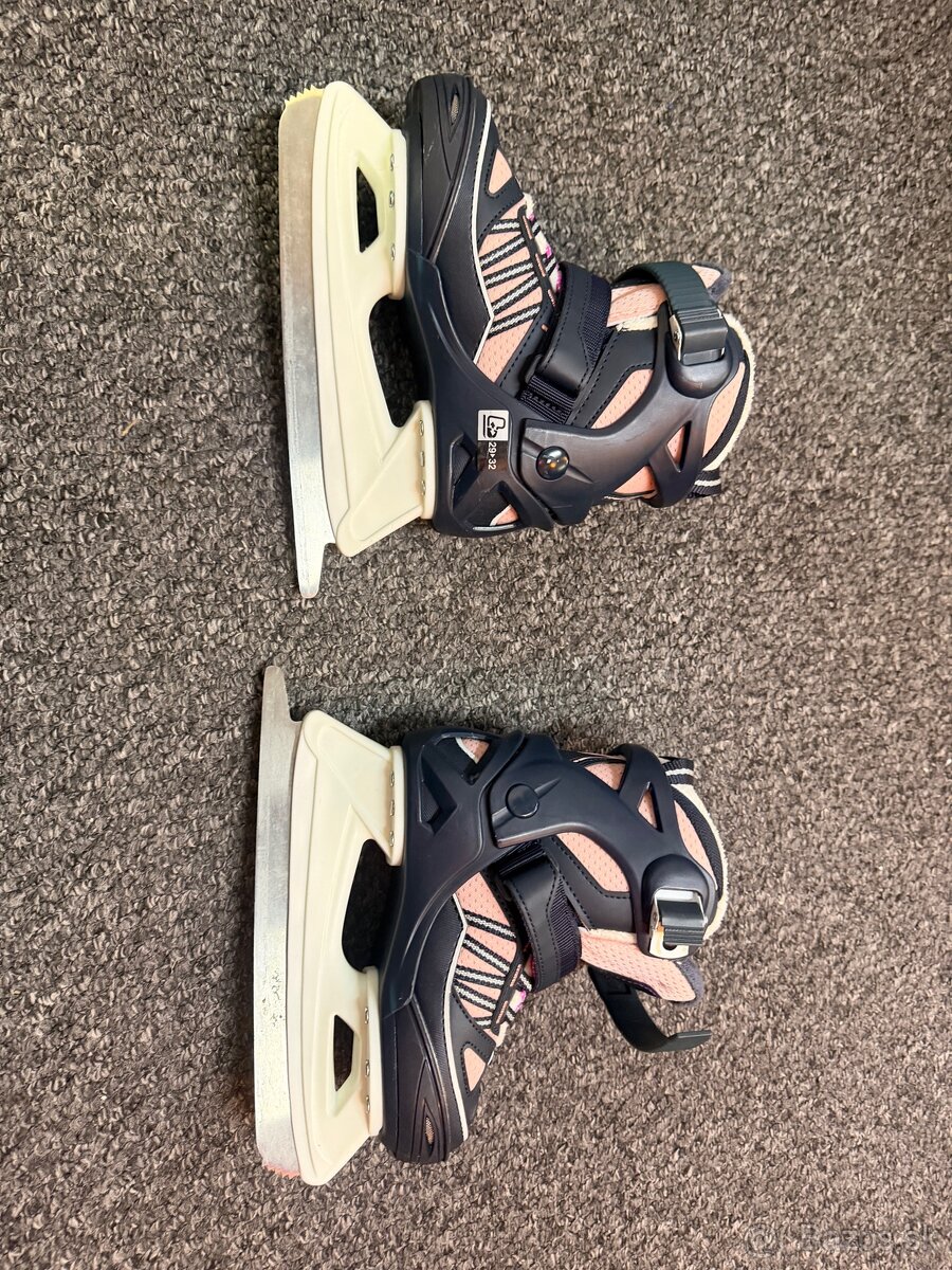 dievčenské korčule na krasokorčuľovanie Oxelo Fit 100 - 4