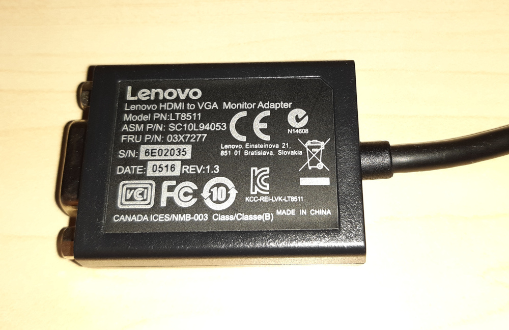 ⚡ Redukcia HDMI na VGA Lenovo ⚡ - 4