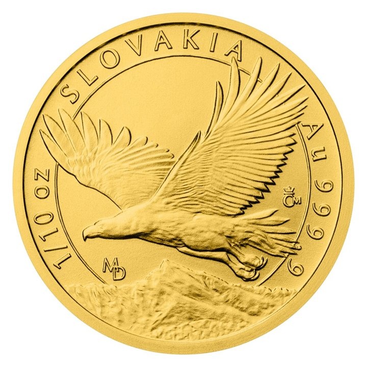 SLOVENSKÝ OROL / ČESKÝ LEV - Gold 9999 - 4