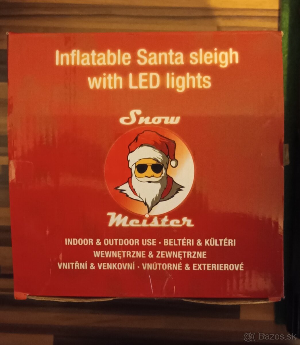 Nafukovacie Mikulašske sane s led osvetlenim - 4