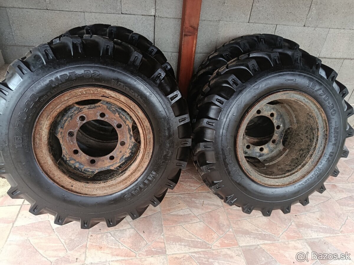 Predám komplet 4ks pneu 16/70-20 - 4