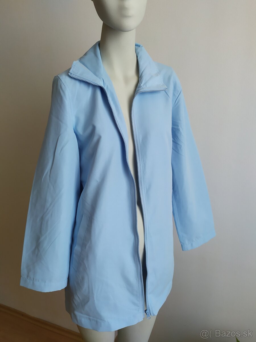 Modrá tenká baloňáková bunda - 4