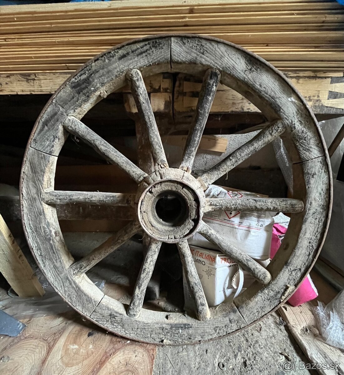 Drevene koleso z voza - 4