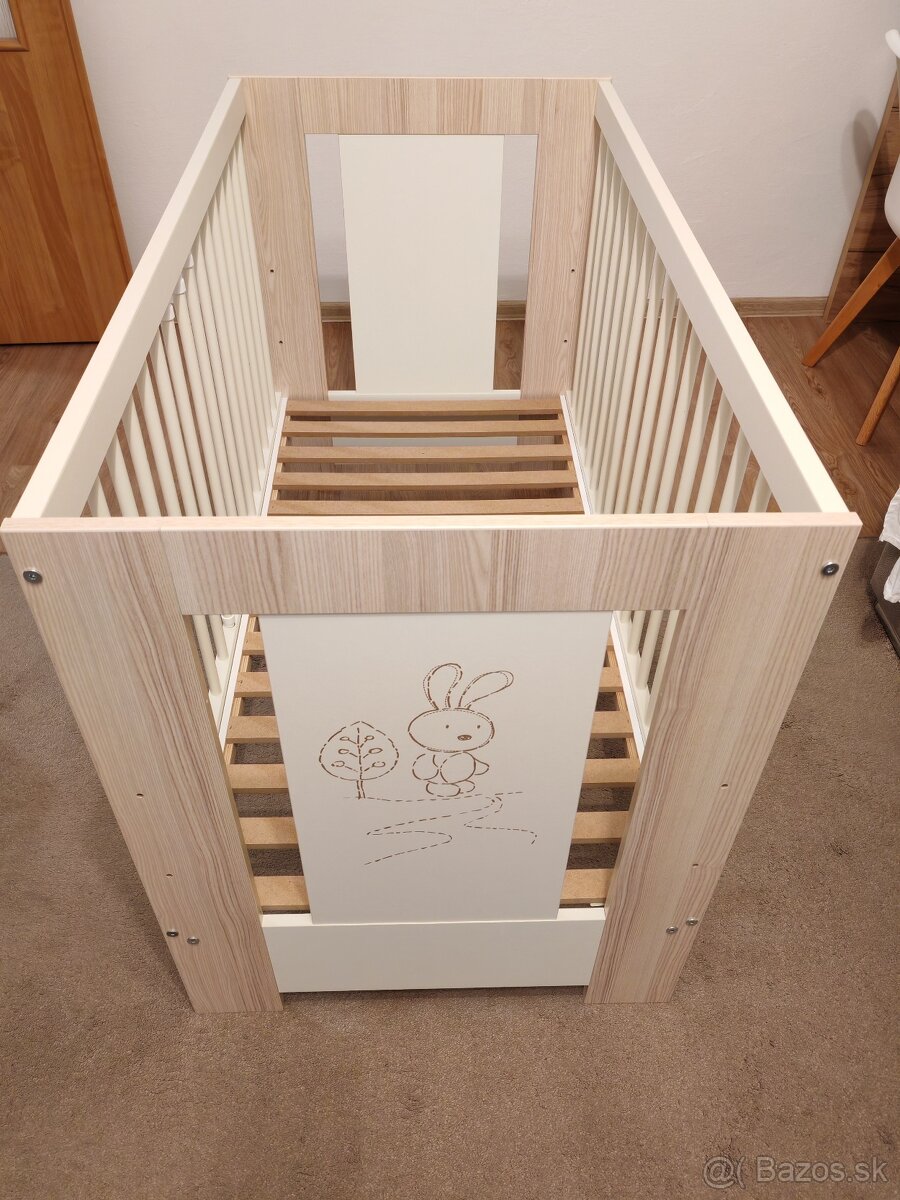 Drevená postieľka KLUPS 120x60 - 4