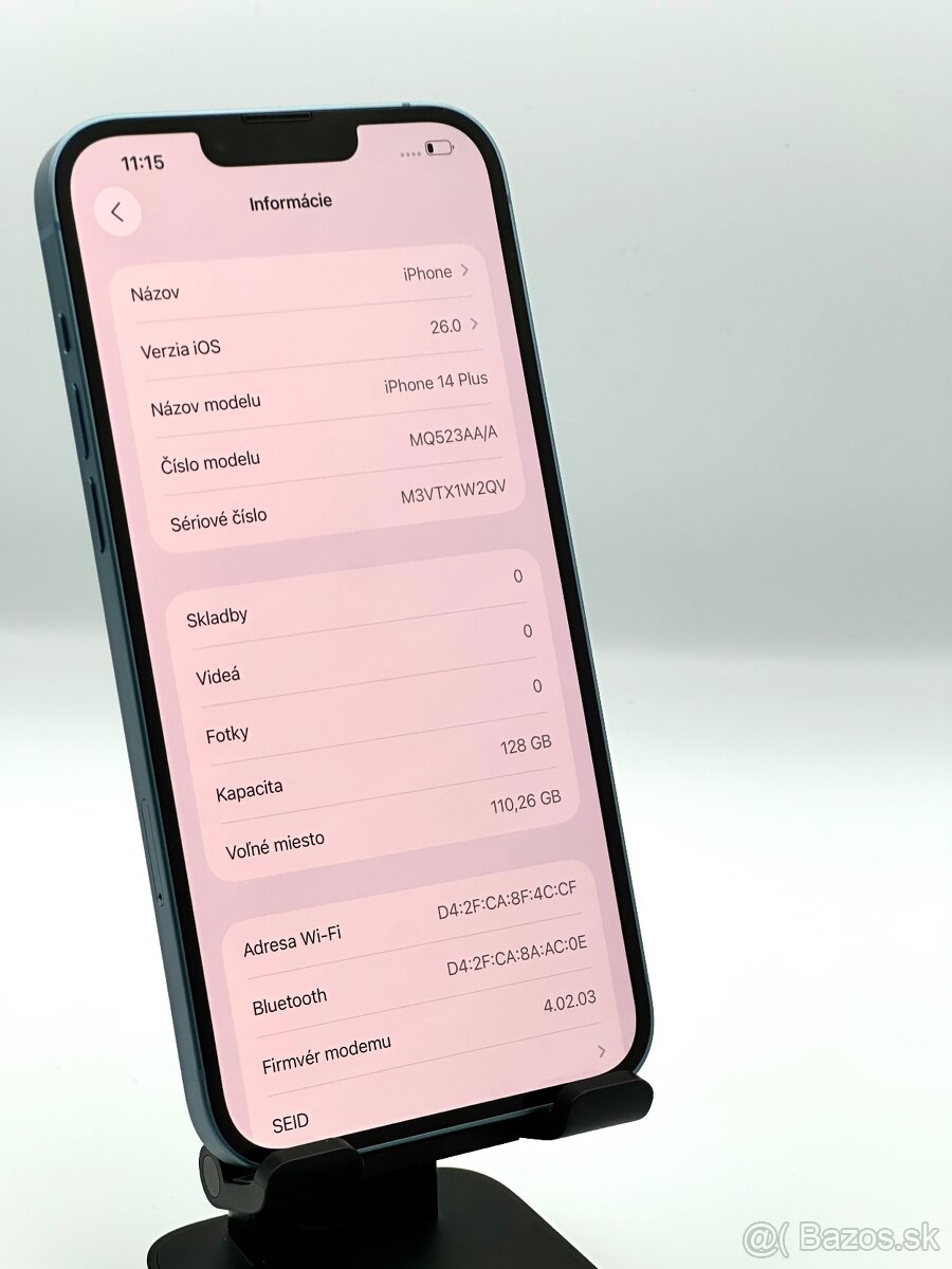 eShop Hellou / iPhone 14 plus 128GB Blue / AKO NOVÝ - 4