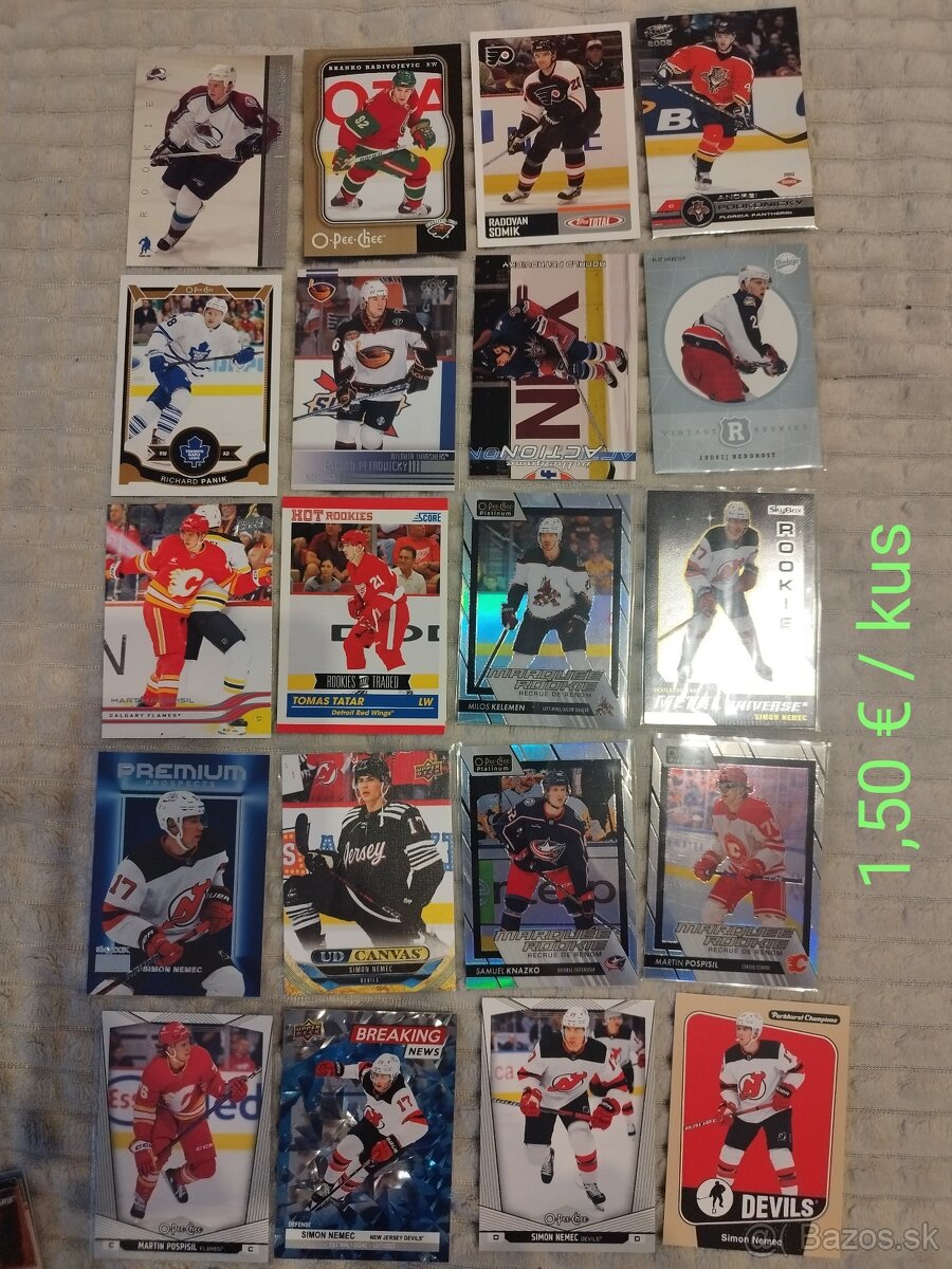 Hokejove karty karticky slovaci v NHL - 4