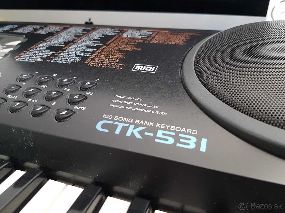 Predám keyboard CASIO CTK-531 - 4