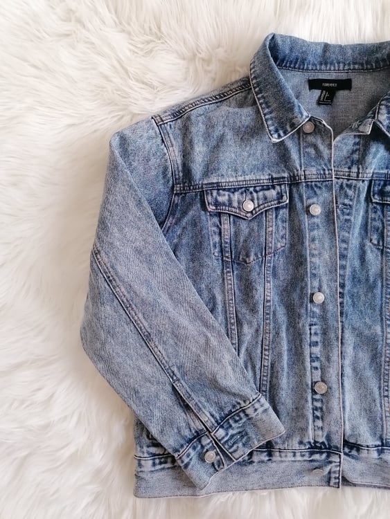 Ručne maľovaná riflová bunda WOLF - 4