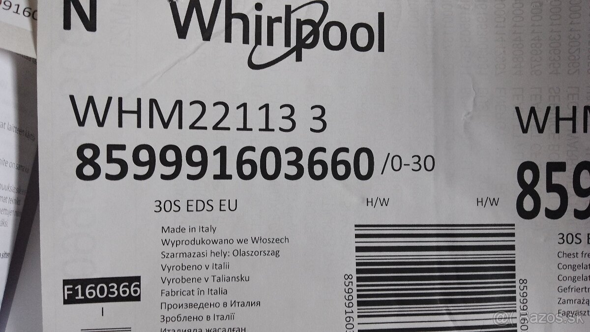 Truhlicová mraznička Whirlpool - 4