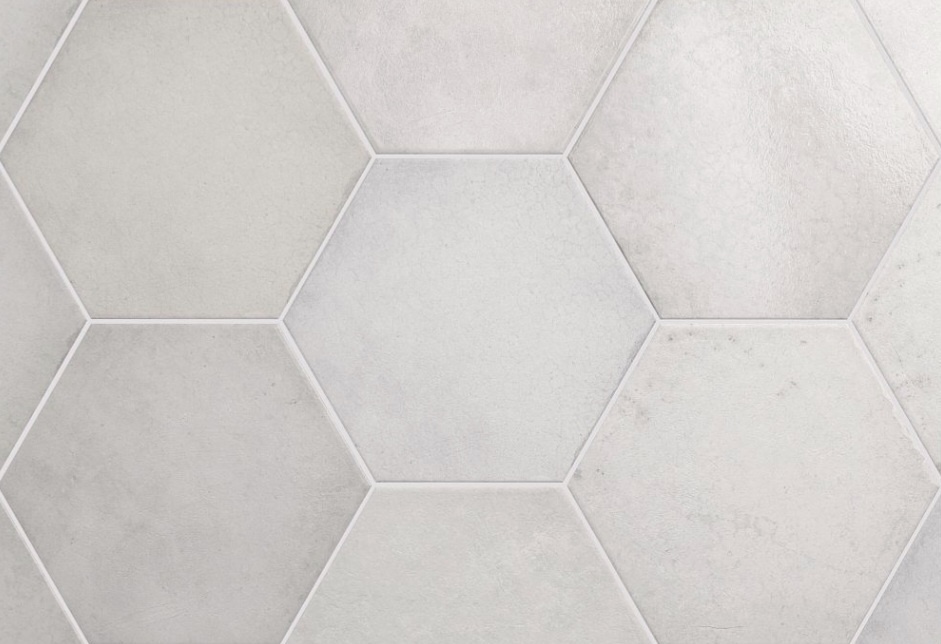 Biela hexagonova dlažba/obklad - 4