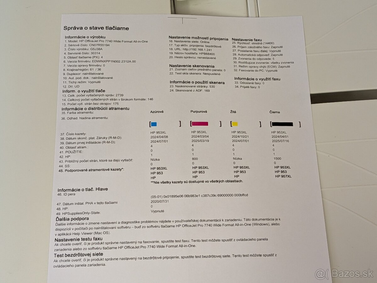 HP OfficeJet Pro 7740 All-in-One - veľkoformátová A3 - 4