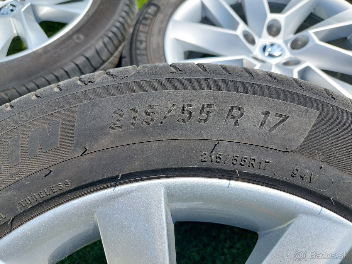 5x112 R17 Letna Sada pneu. Michelin TOP STAV. - 4
