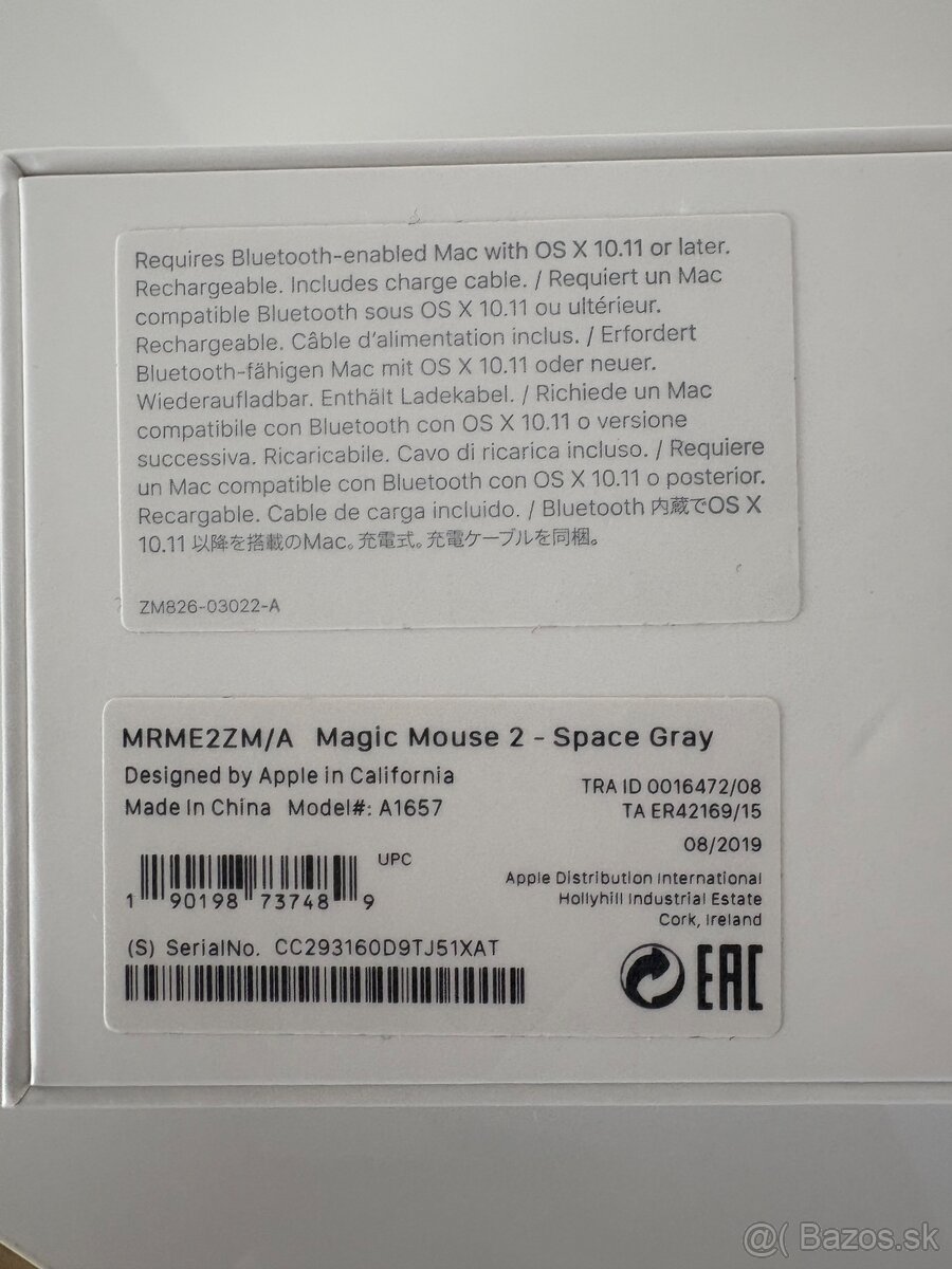 Apple mys magic mouse 2 space grey- ako nova - 4
