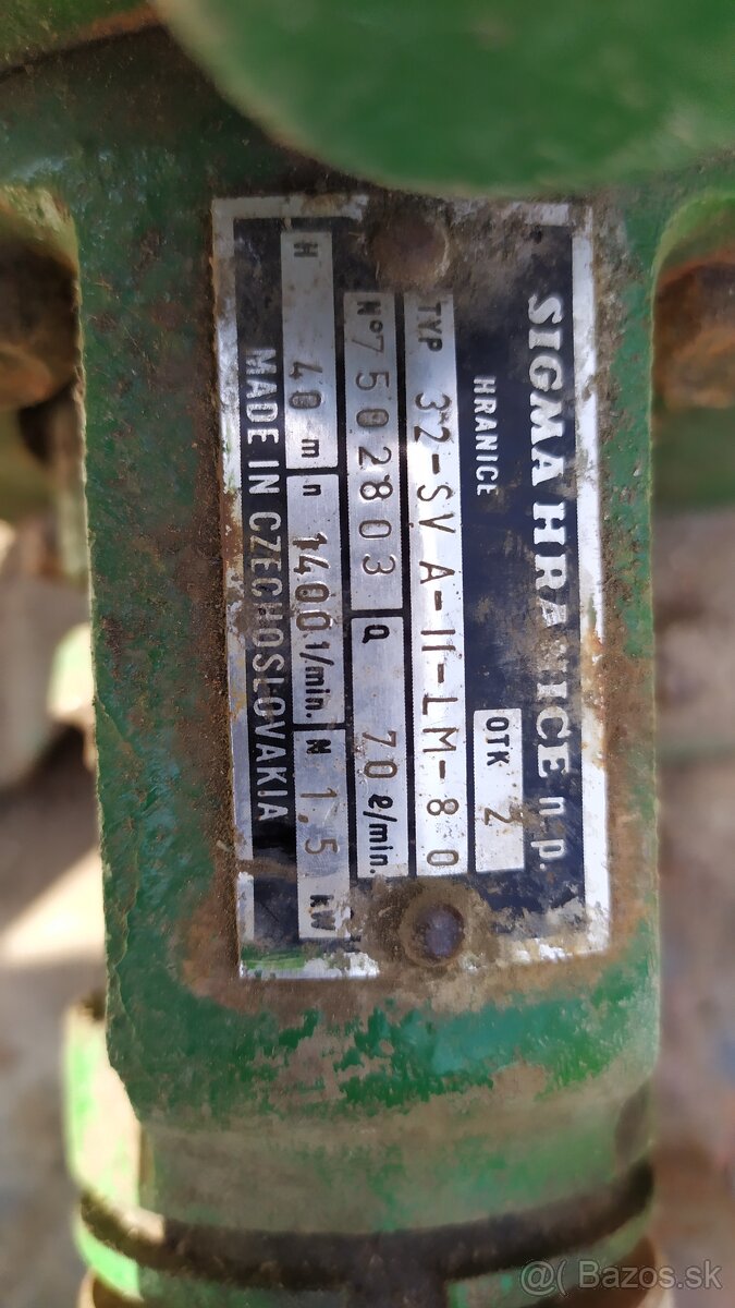 Vodné čerpadlo s elektromotorom - 4