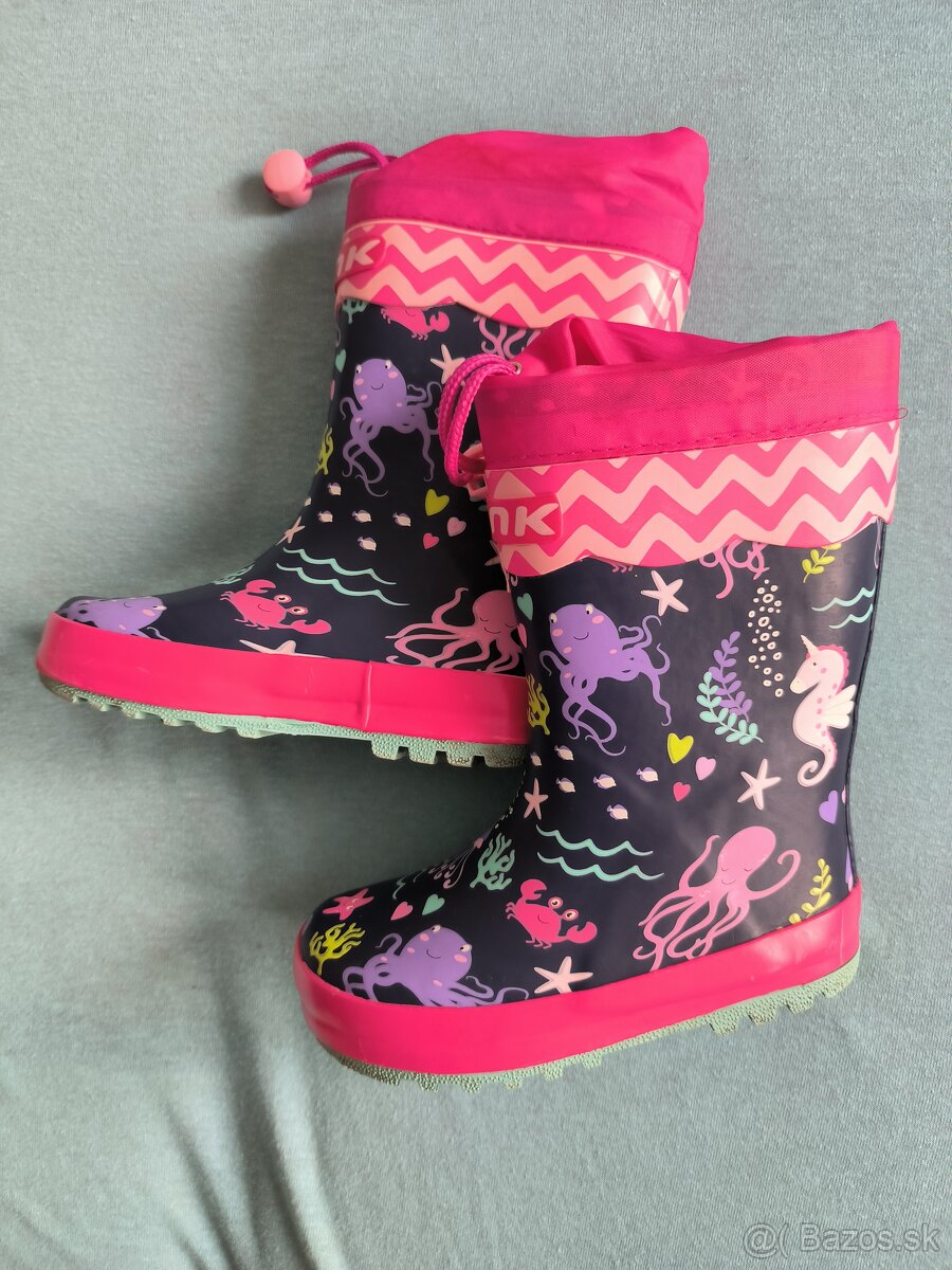 Dievčenské gumáky veľkosť 25; značka Wink - 4