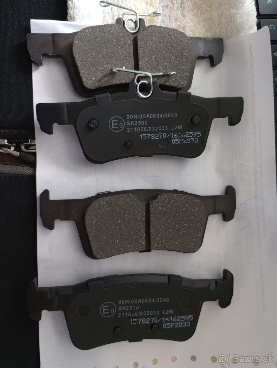 Brzdové platničky doštičky Ridex - 4