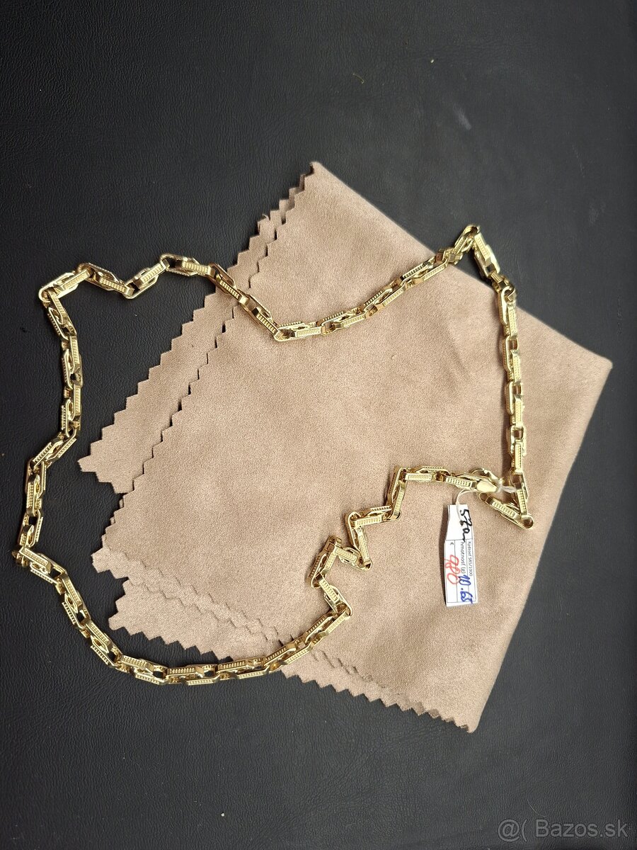 Zlatá retiazka 10.65g,4.3mm šírka,Retiazke sekne dlžka 57 cm - 4