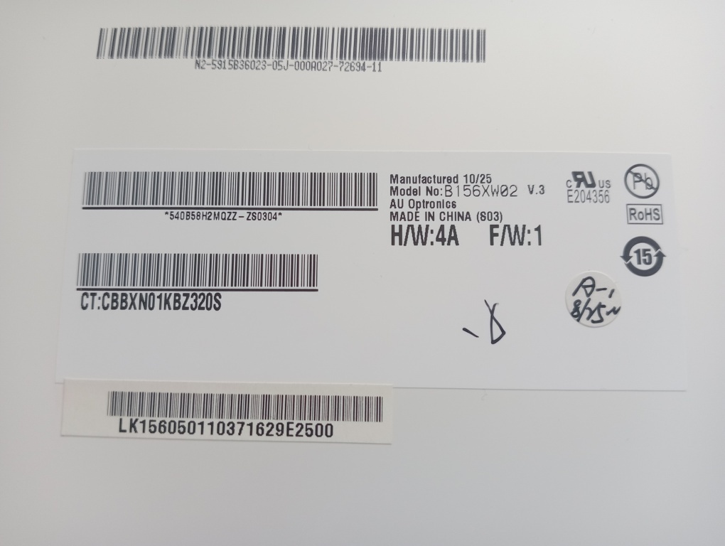 predám 15,6" LED displej z notebooku , 40pin , B156XW02 - 4