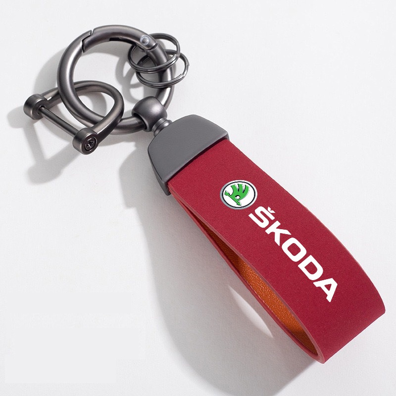 kožená klúčenka skoda 5 farieb, peugeot - 4