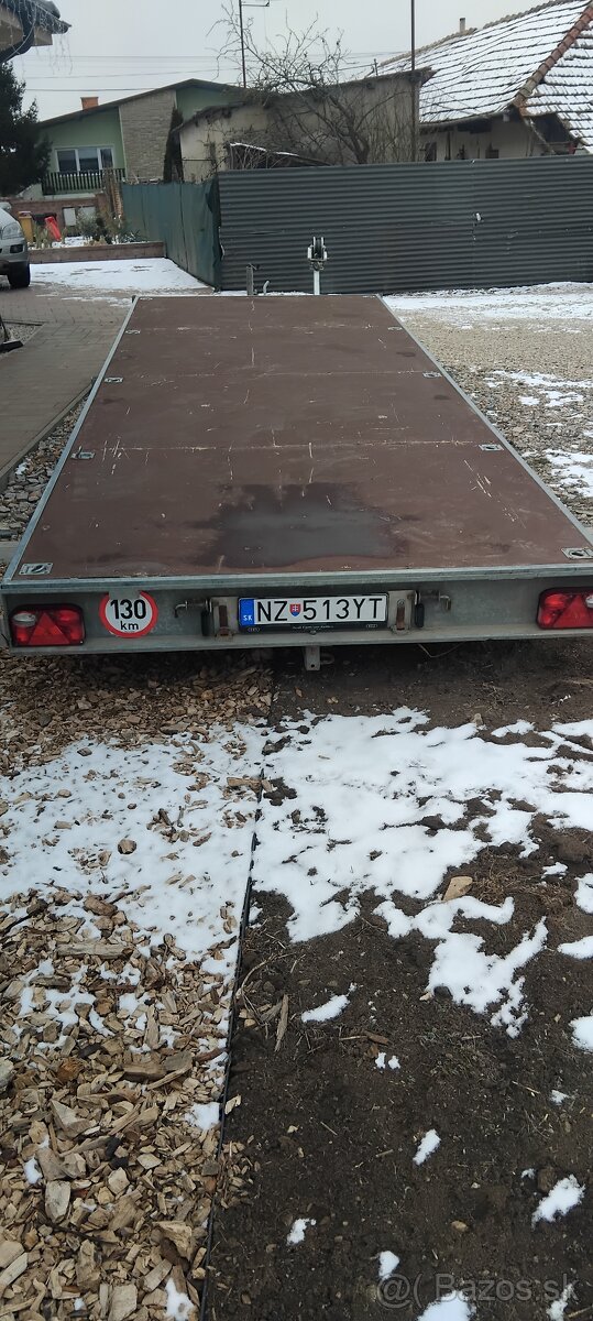 Príves dvojnápravový 6x2m, 3500kg - 4