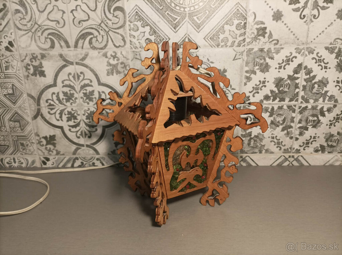 Retro drevená lucerna - 4