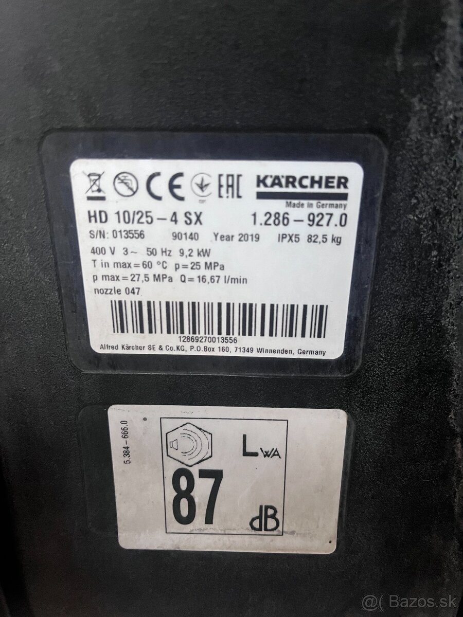 Tlakový čistič KARCHER 10/254SX Plus - 4