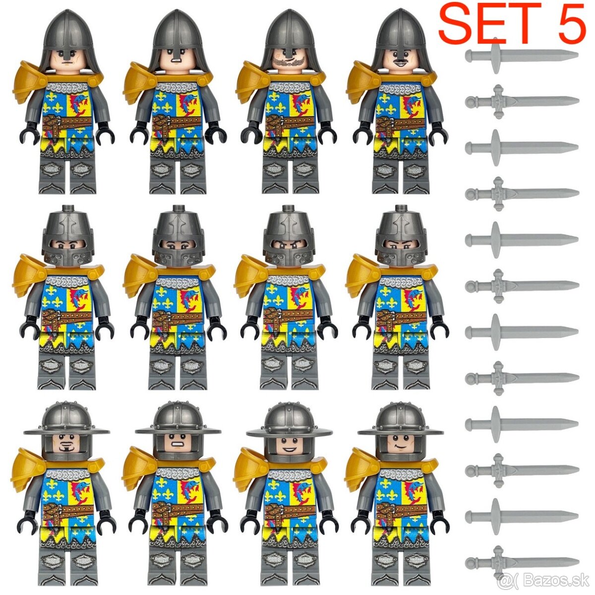 Figúrky Rytieri 4 - typ lego, nové, nehrané - 4
