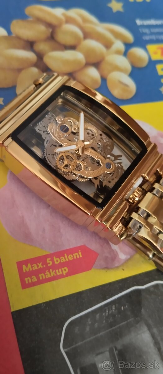 luxusní hodinky SEWOR SKELETON - 4