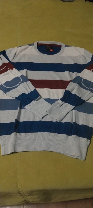 2x pánsky pásikovavý pulóver veľ. M - 4