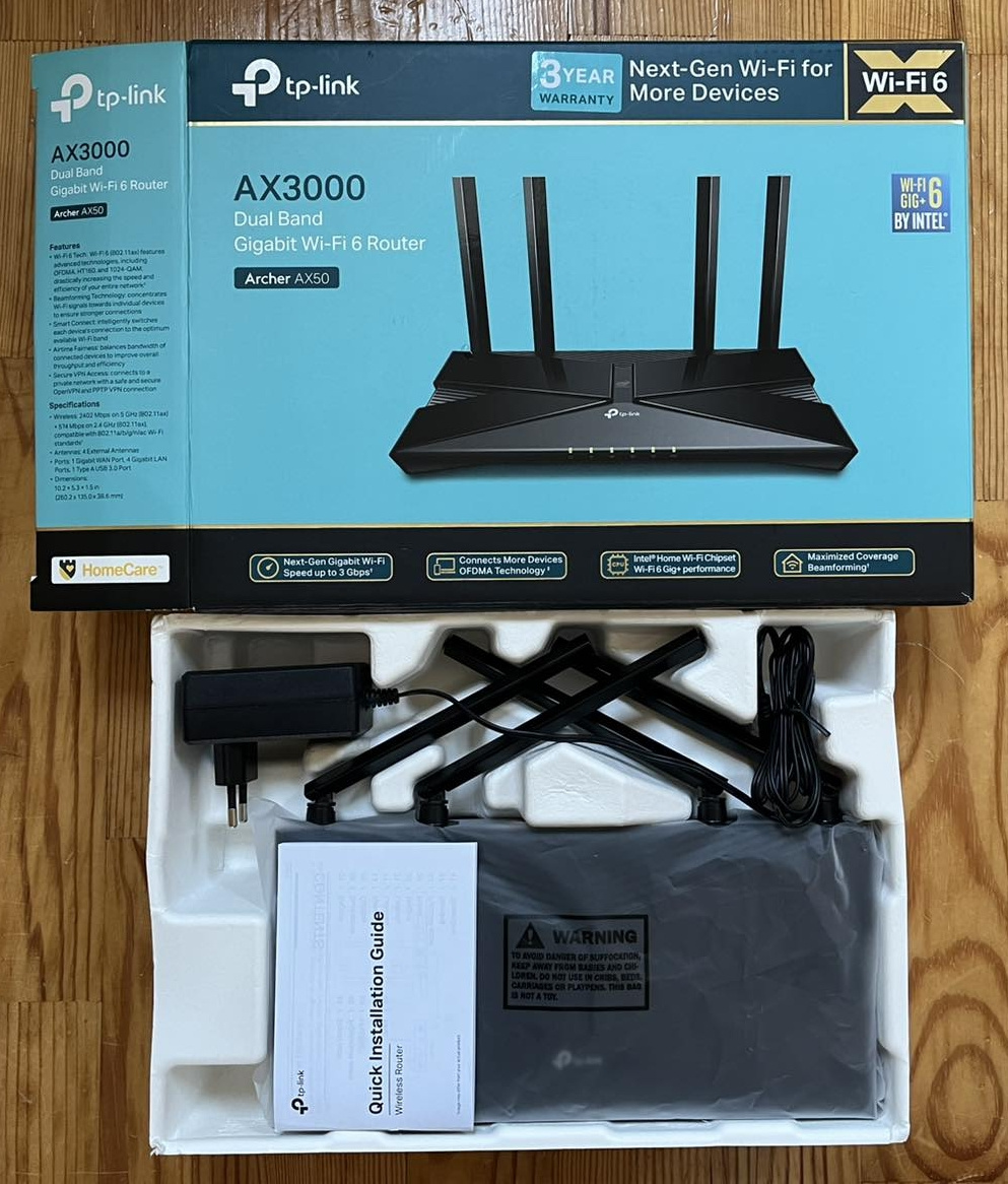 Predám Wi-Fi 6 router TP-Link Archer AX50 (AX3000) - 4