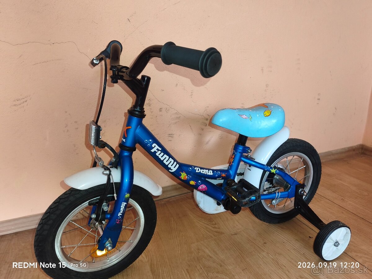 Detský bicykel 12 Dema funny modrý - 4