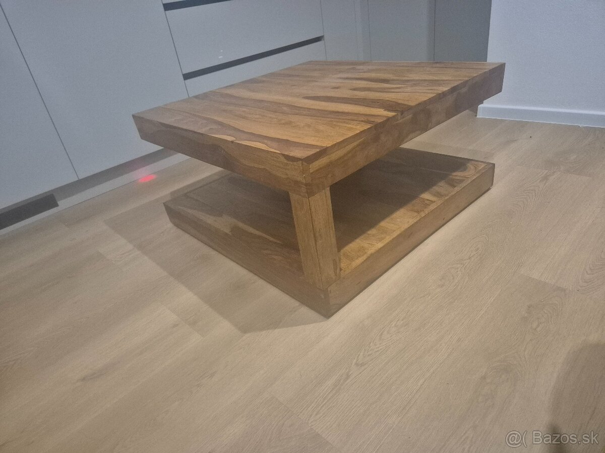 Konferenčný drevený stolík Makassar - 4