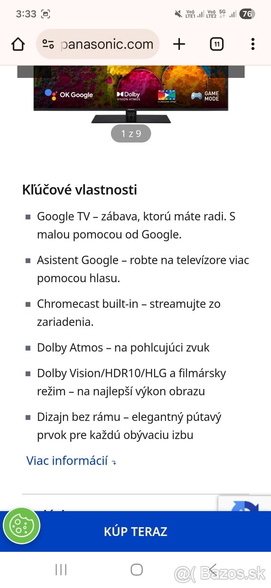 Predám tv panasonic50,a kavovar - 4