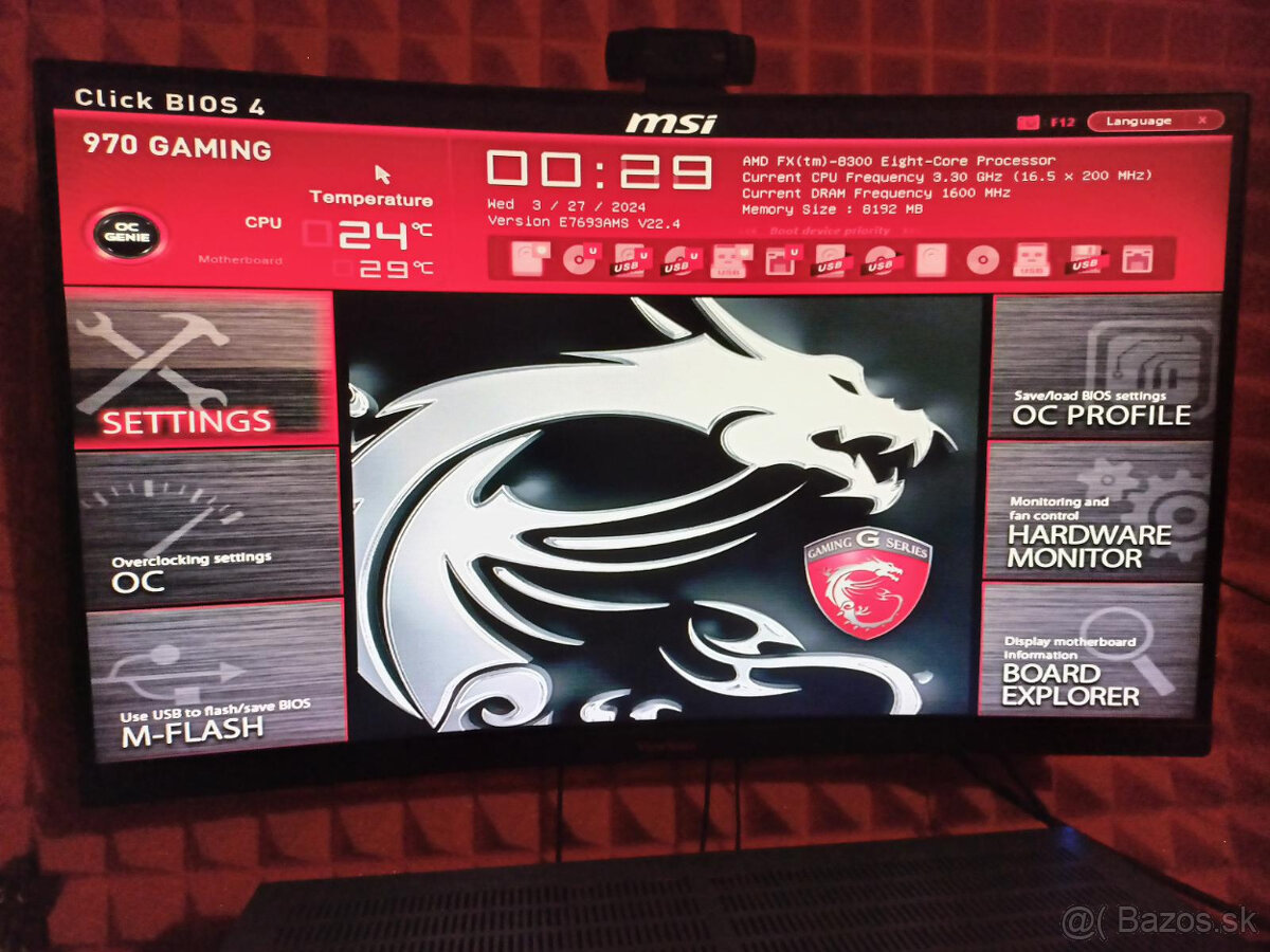 CPU AMD Vishera FX-8300 socket AM3+ TURBO 4,2Ghz - 4