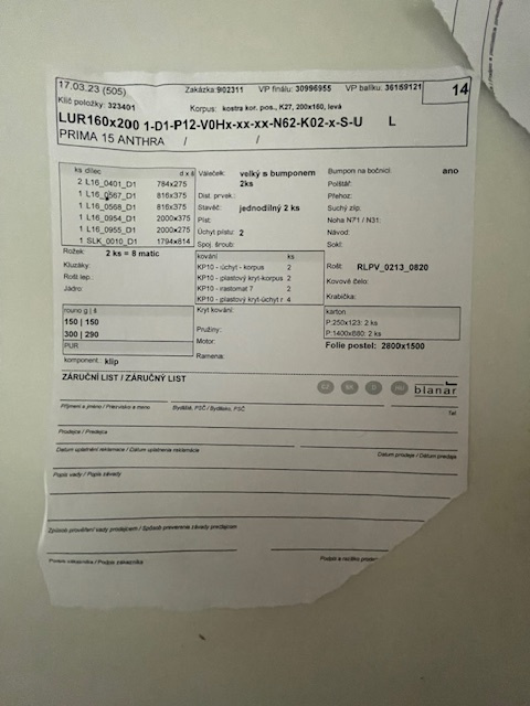 Posteľ 160 x 200 cm - 4