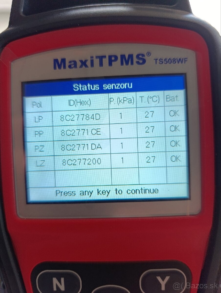 Senzory tlaku Hyundai (TPMS) - 4