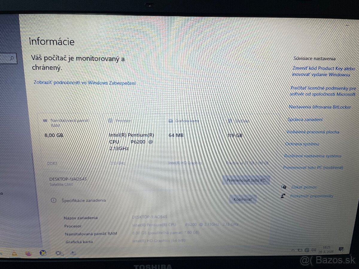 Notebook TOSHIBA C660 - 4