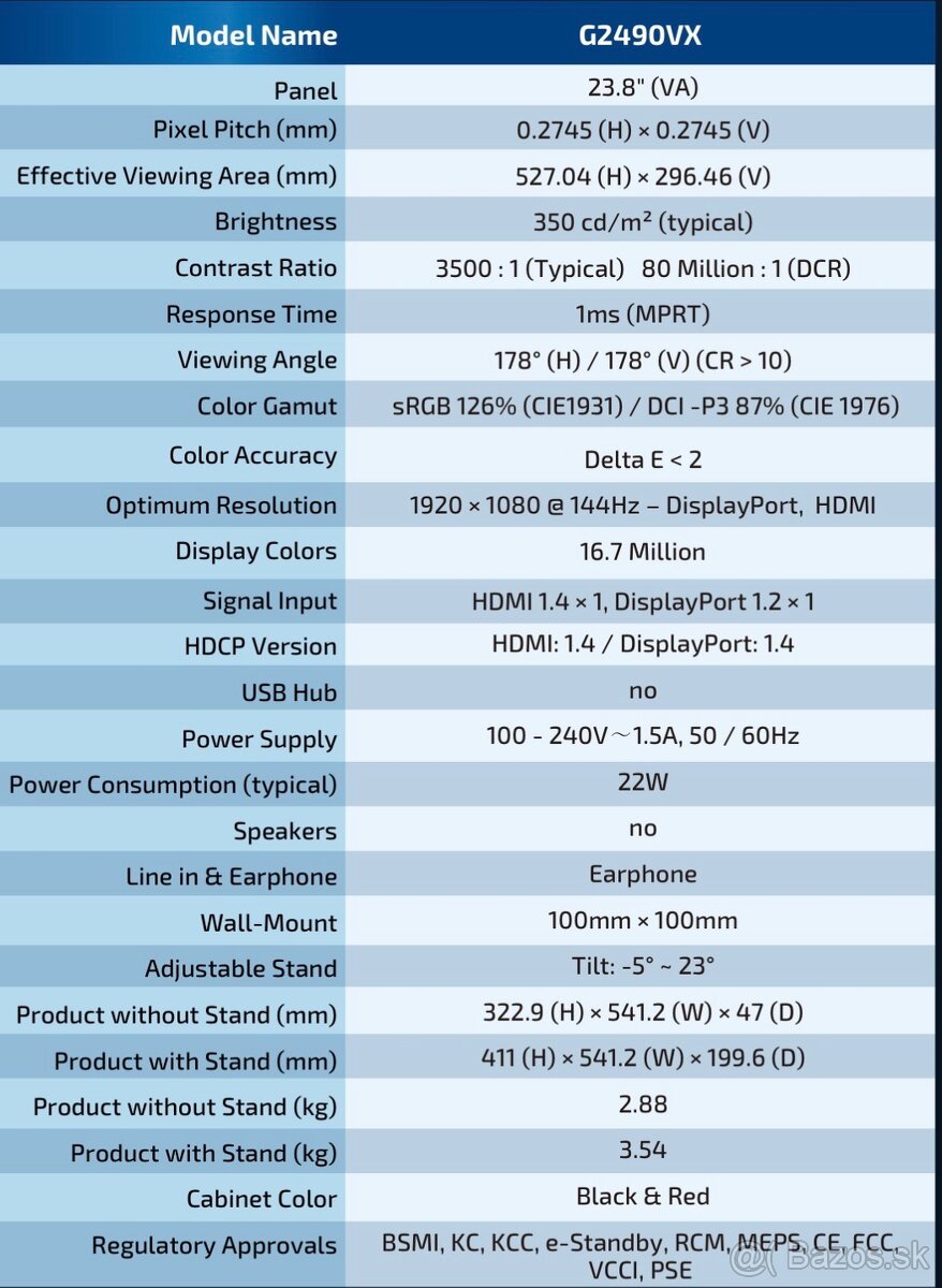 AOC 24 palcový Herný monitor - 4