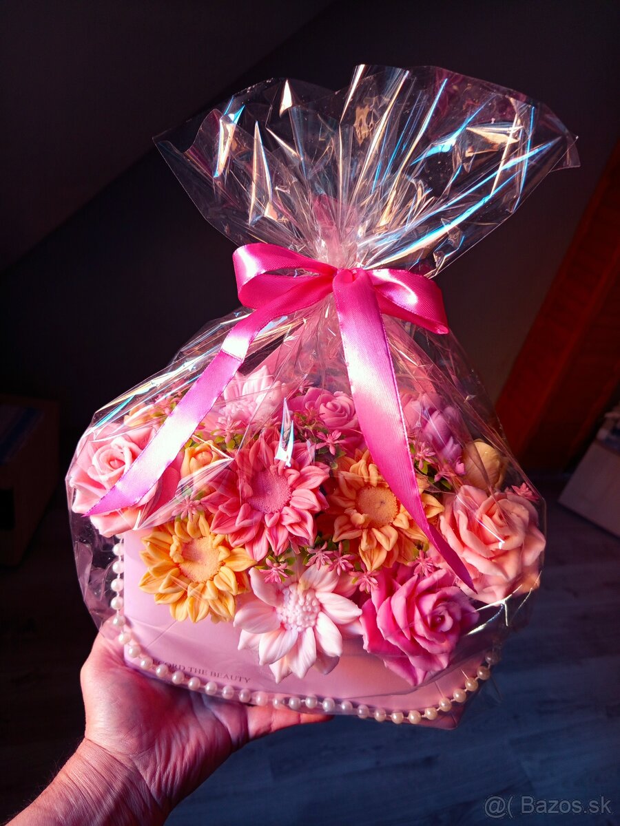 Mydlové voňavé kytice. - 4