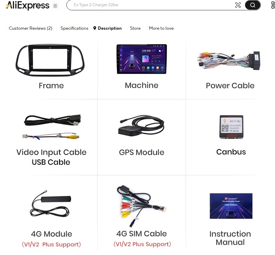 Android Autoradio Fiat Doblo 2016- - 4