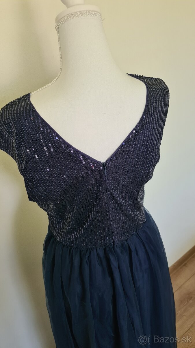 Tmavomodré šaty L/XL - 4
