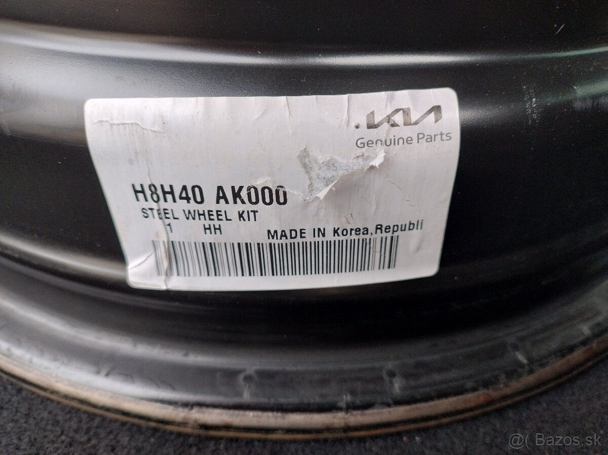 Originál plechové disky KIA 15" 4x100 - 4